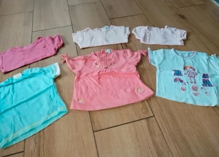 16 t-shirts manches courtes bébé fille 6 mois - photo numéro 5