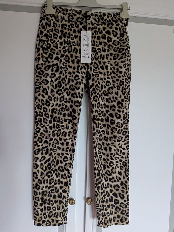 Pantalon léopard Morgan 34 neuf avec étiquette