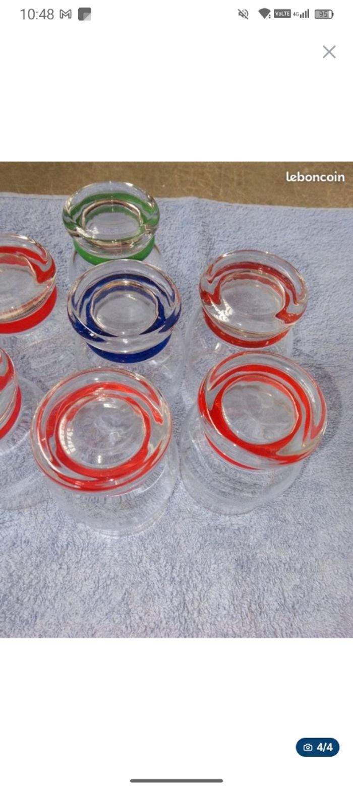 Lot verre multicolore - photo numéro 4