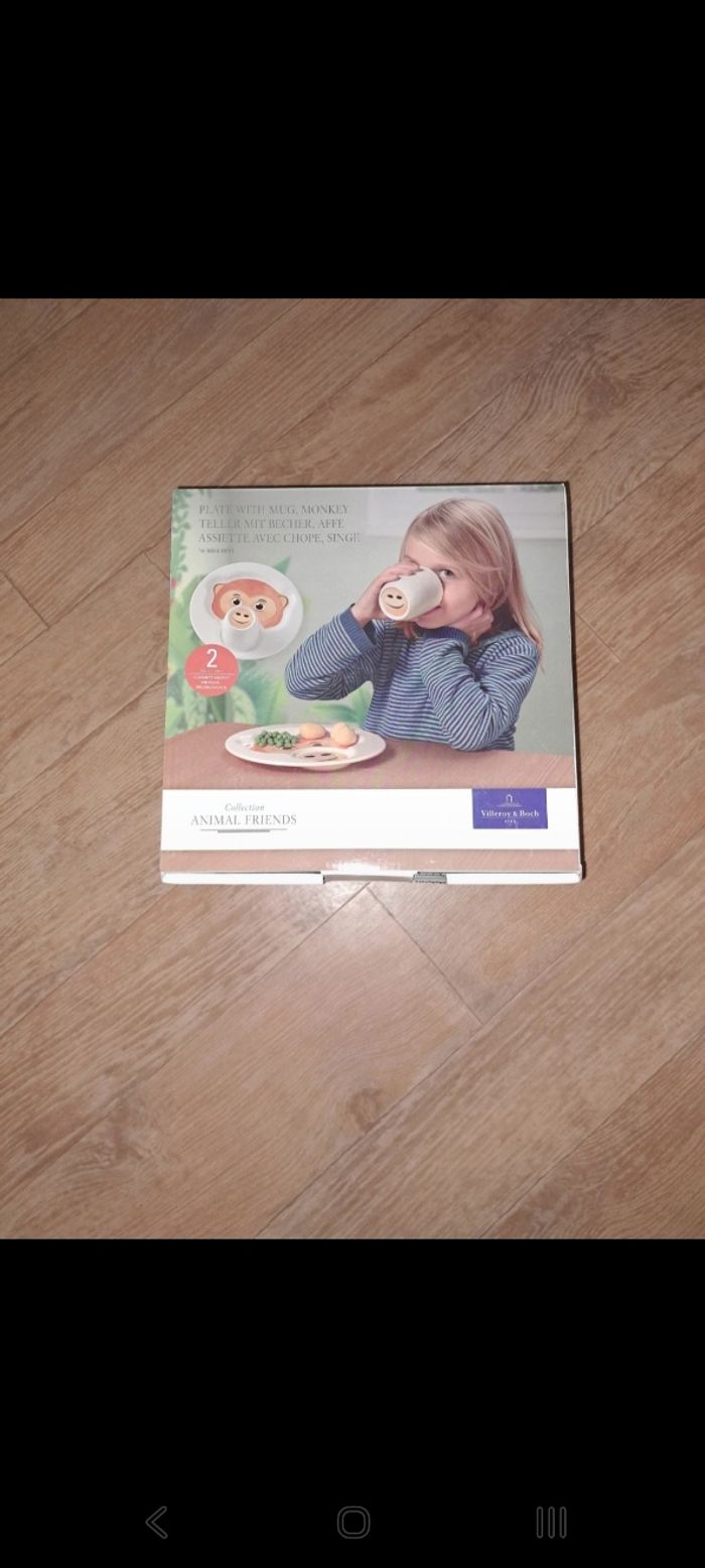 Assiette et  verre