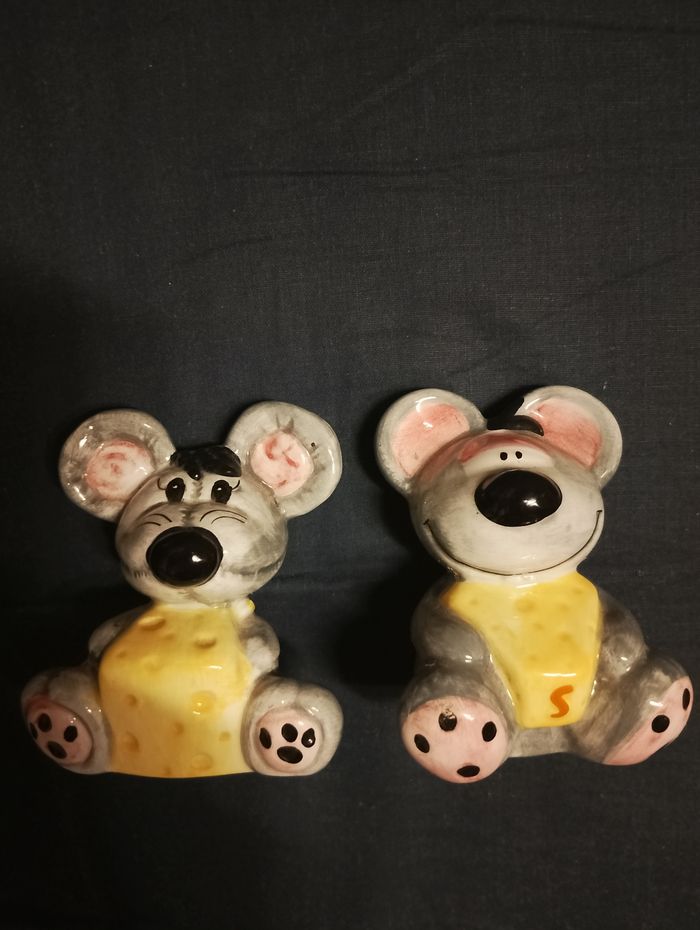 Salière poivrière souris