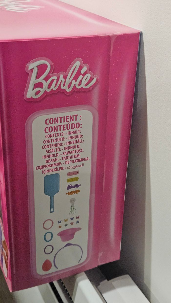 barbie-tête à coiffer color reveal-chevelure brun foncé et accessoires - photo numéro 5