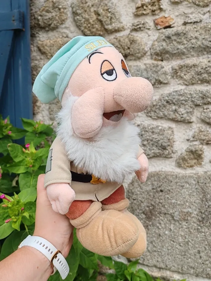 Peluche dormeur - blanche neige et les 7 nains - photo numéro 2