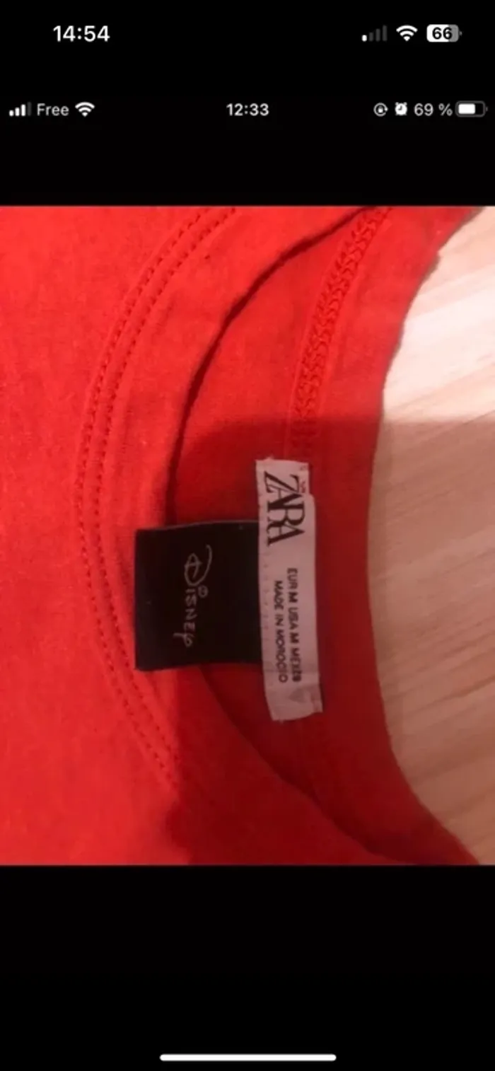 zara disney tee shirt manches courtes mickey - photo numéro 3
