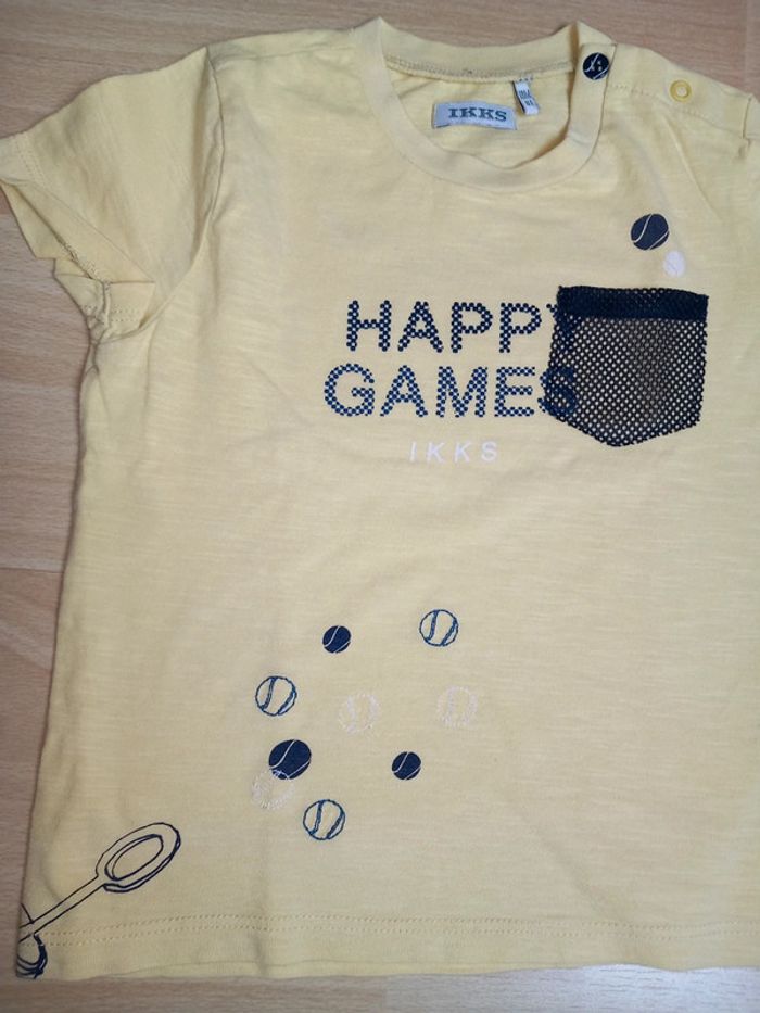 Tee-shirt thème Tennis 🎾 Ikks 18 mois TBE - photo numéro 3