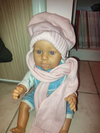 Bonnet/écharpe bébé