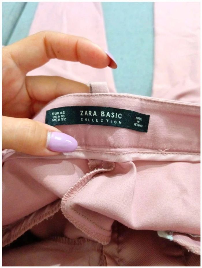 C43 pantalon rose Zara 42 - photo numéro 3