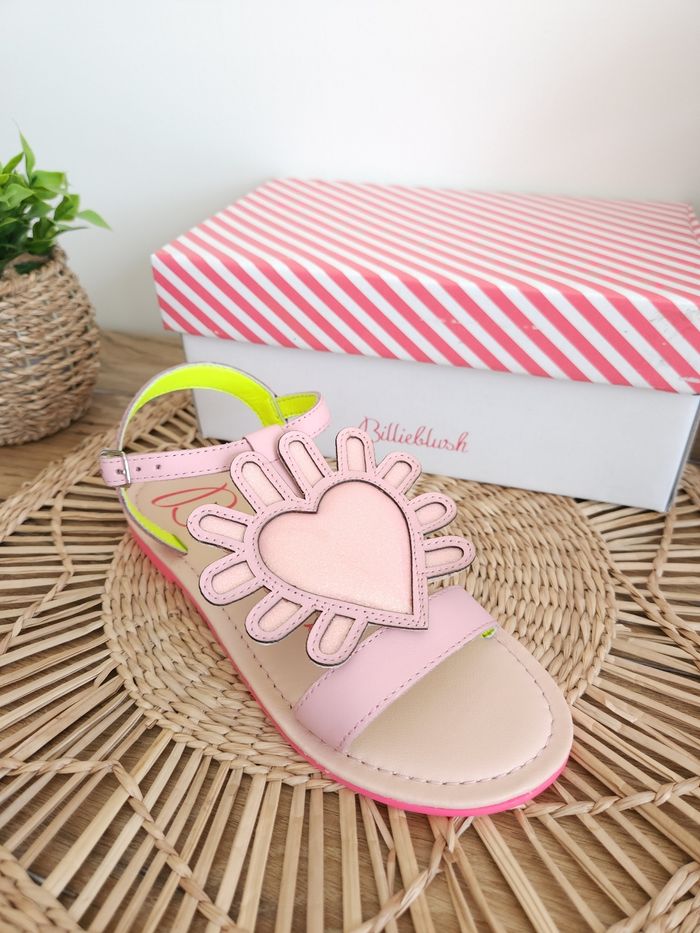 Sandales Cœur à paillettes Rose malabar Billieblush Pointure 35 - photo numéro 2