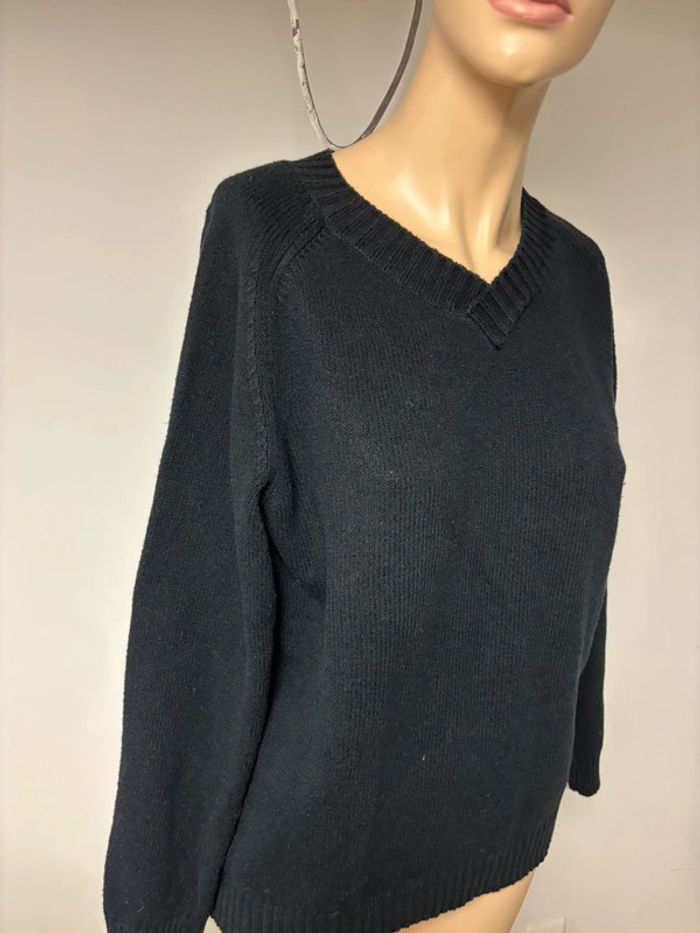 Pull Femme Dolce & Gabbana - Col V - Noir - Coton - Taille L - photo numéro 6