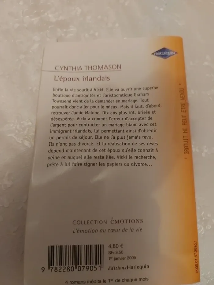 Livre Harlequin l'époux irlandais - photo numéro 2