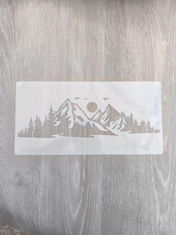 Pochoir montagnes
