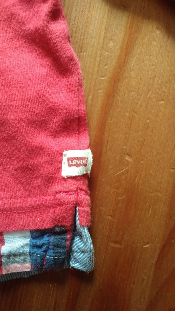 tee shirt manches longues polo Levis garcon 6 mois - photo numéro 3