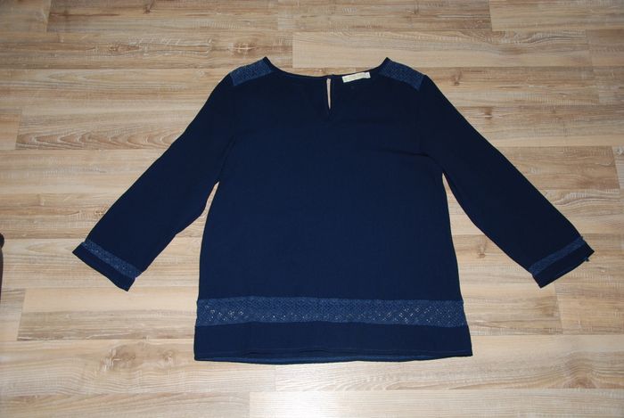 haut tunique blouse femme bleu marine la p'tite étoile taille 2