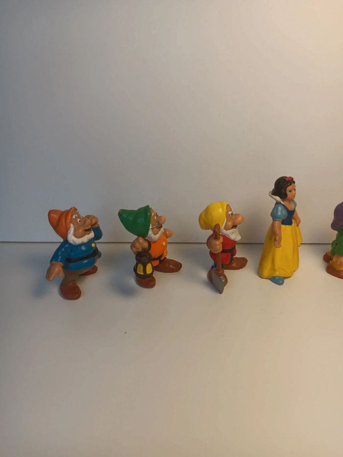 Lot figurines vintage Walt Disney production bully 1982 blanche neige et les sept nains - photo numéro 4