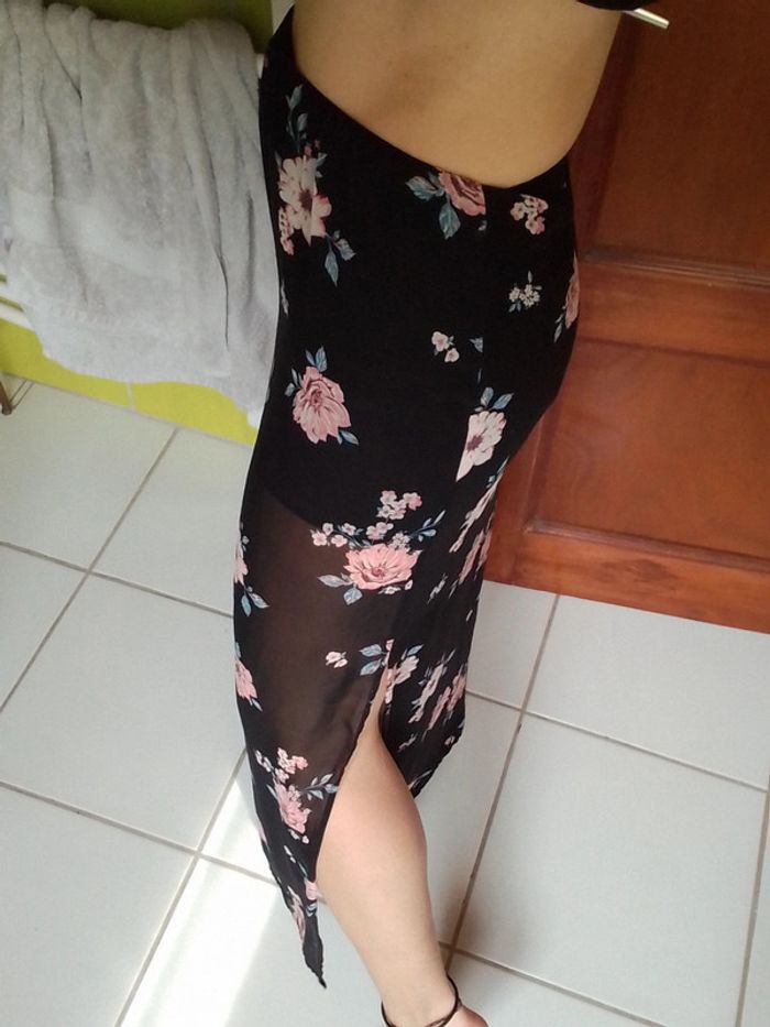 Jupe longue femme à fleurs 🌸 H&M - photo numéro 4