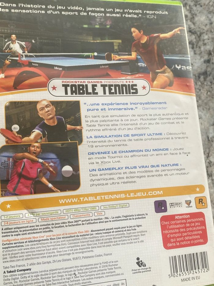 table tennis Xbox 360 - photo numéro 3