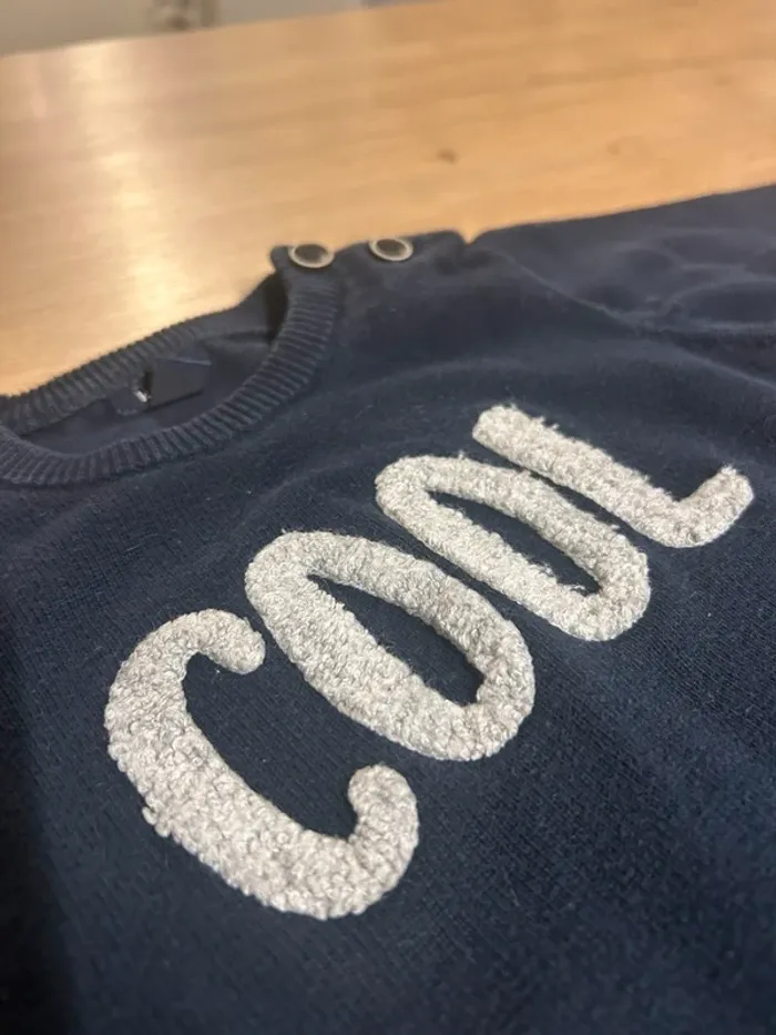 Pull bleu marine Cool - photo numéro 2