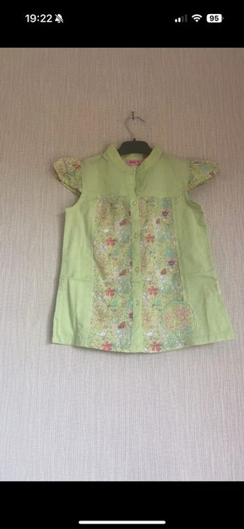 Chemise verte 8 ans