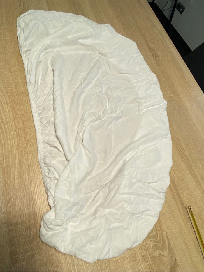 Drap housse blanc 50x120 cm pour un lit enfant en coton, bébé, linge de lit, drap housse, puériculture - photo numéro 2