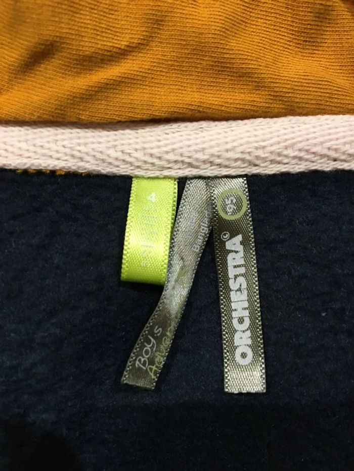 Gilet à capuche marine orchestra - photo numéro 3