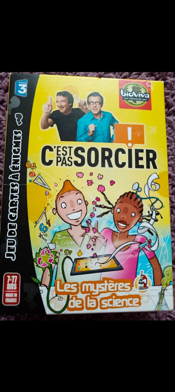Jeu de cartes à énigmes C'est pas sorcier - Les mystères de la science