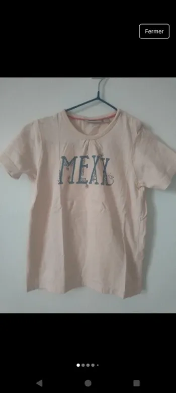 T-shirt fille en 100% coton
