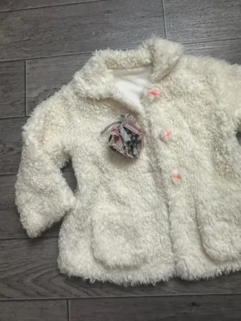 Manteau play up Fausse fourrure style mouton 3 ans