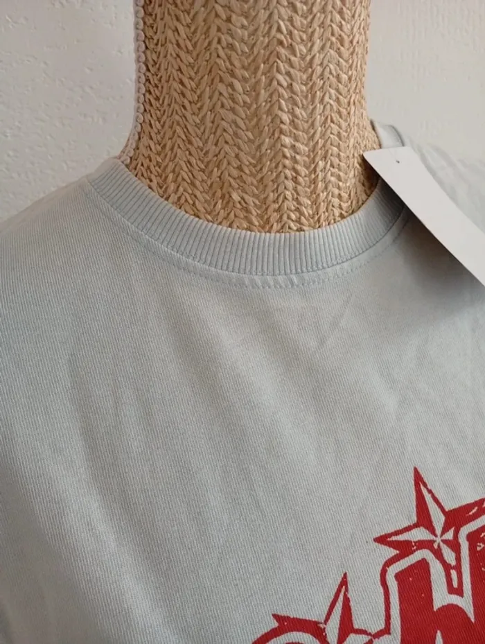 Haut décontractée sublime artistique turquoise été xl - photo numéro 3