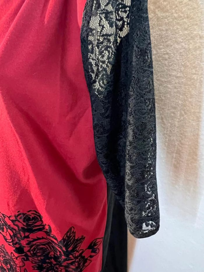 Robe Rouge et Noire - Zara - Taille XL - Parfait État. - photo numéro 5