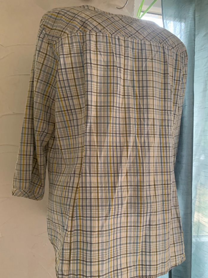 Blouse Esprit taille 46 manches 3/4 rayé bleu ciel - photo numéro 9