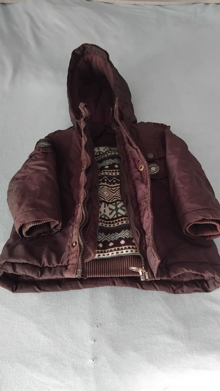 Manteau avec double intérieur pouvant  s'enlever - photo numéro 2