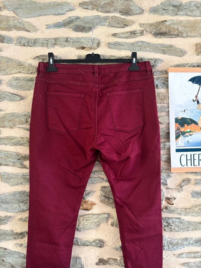 Pantalon bordeaux de la marque Esprit, taille 46 neuf - photo numéro 2
