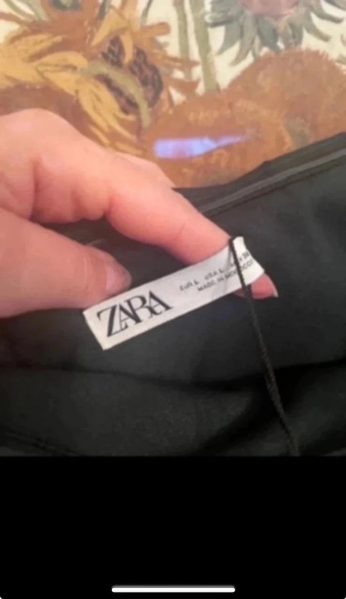 Très belle robe bustier, taille L.Zara nouvelle collection verte foncé - photo numéro 2