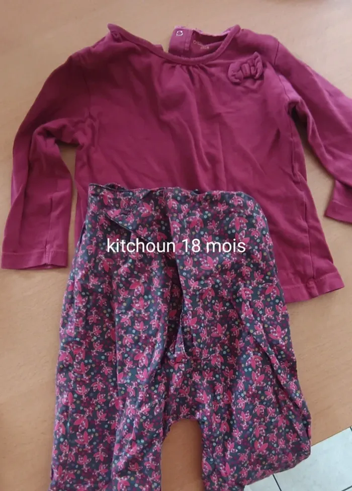 Pantalon et tee shirt
