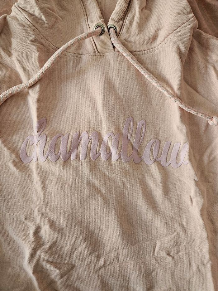 Sweat à capuche rose pâle - photo numéro 2