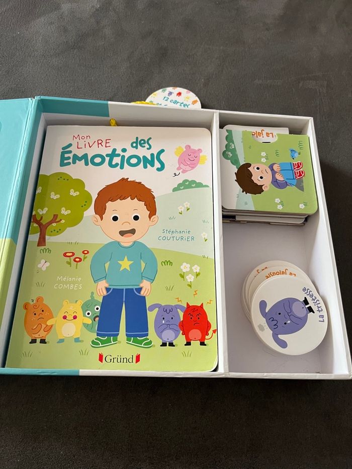Jeu mon coffret des émotions grund livre memory puzzle - photo numéro 3