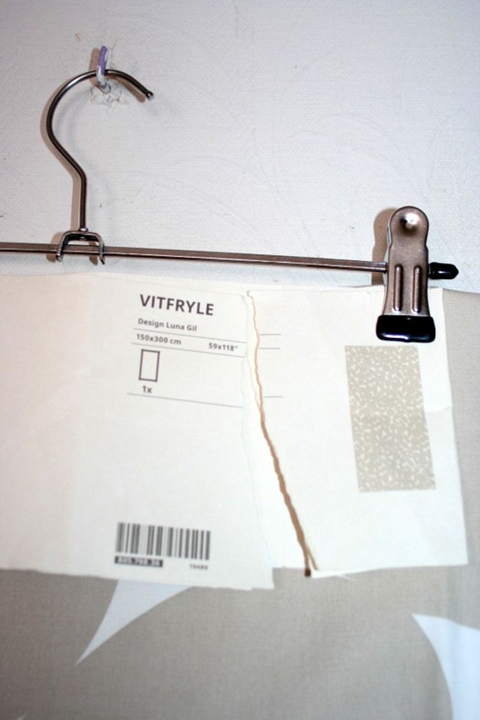 Tissu pré-découpé, beige, 150x300 cm, Vitfryle de Ikea neuf - photo numéro 3