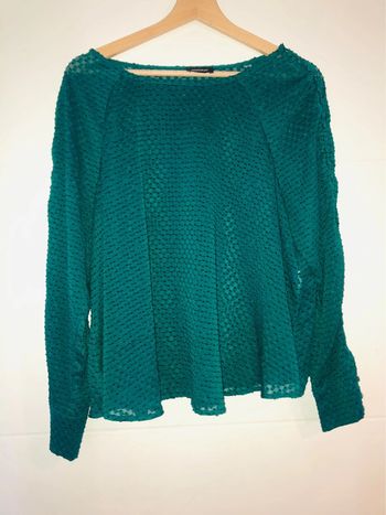 Superbe blouse KOOKAI verte avec boutons sur les manches parfait état