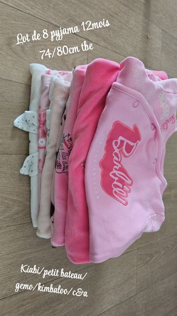 Lot de pyjama 12mois