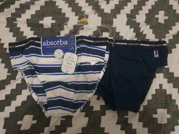 Lot de 2 slips absorba taille 12 ans