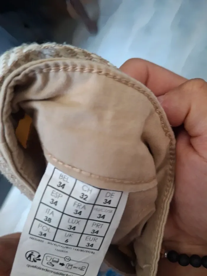 Pantalon femme beige - photo numéro 7