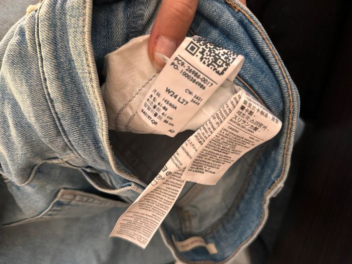 Jean bleu clair High Waisted Mom Jean Levis 24 (36 - 36) - photo numéro 6