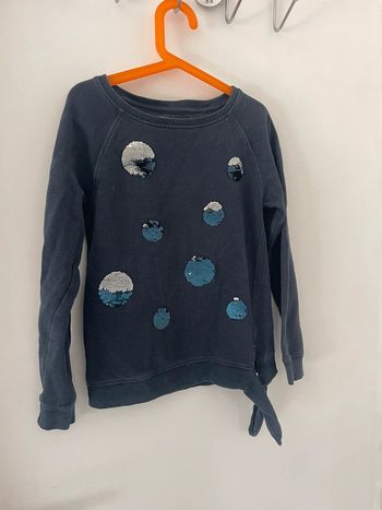 Pull tex taille 7-8 tbe marine