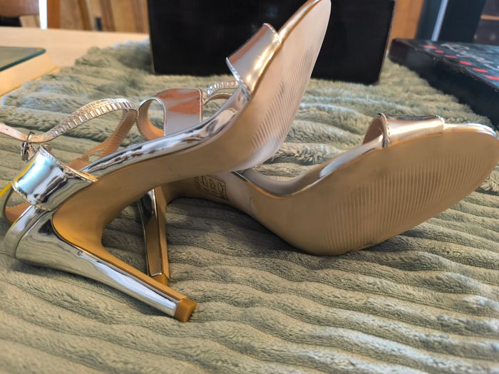 Sandales talon aiguille argenté T40 Rouge bijoux - photo numéro 8