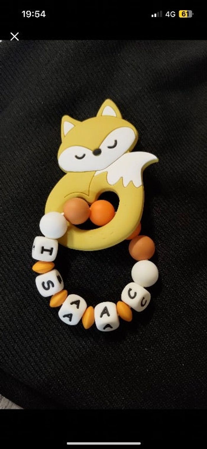 Attache tétine personnalisé