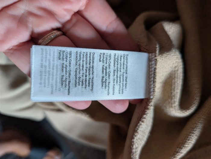 Sweat beige à capuche Lacoste 4XL neuf - photo numéro 11