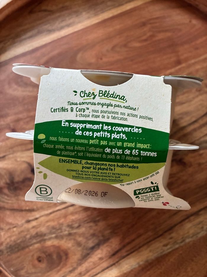 Repas bébé riz aux légumes et poulet - dès 12 mois - marque bledina - neuf avec étiquette - photo numéro 4