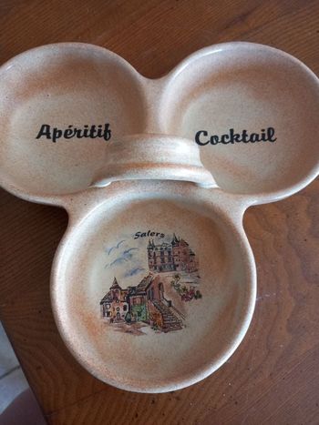 Plat apéritif 3 compartiments