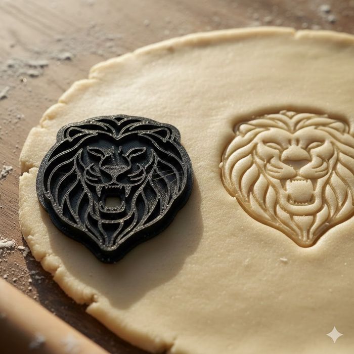 Emporte-pièce Lion pour biscuits et pâtisseries créatives - 8 cm