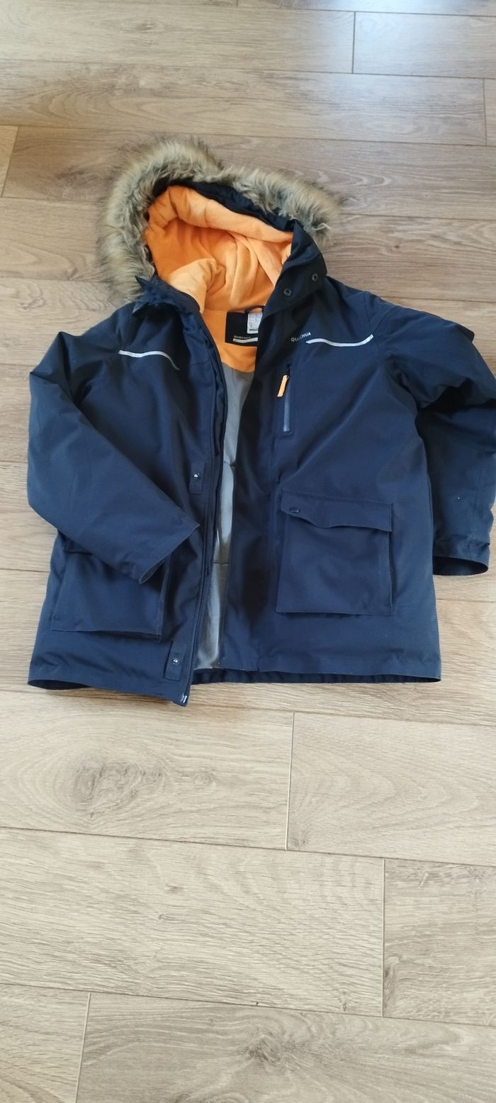 Parka chaude et imperméable de randonnée gris graphite NH900 Quechua - 14-15 ans